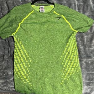 Green gymshark shirt